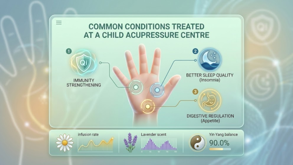 Common Conditions Treated at a Child Acupressure Centre
