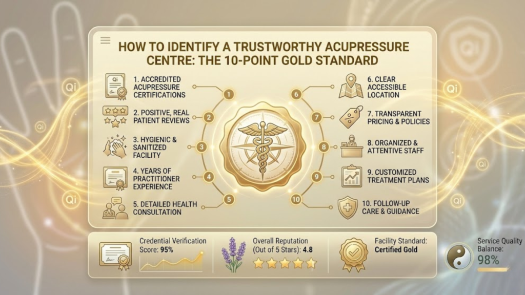 How to Identify a Trustworthy Acupressure Centre: The 10-Point Gold Standard
